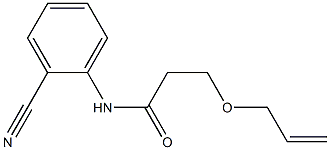 N-(2-cyanophenyl)-3-(prop-2-en-1-yloxy)propanamide 结构式