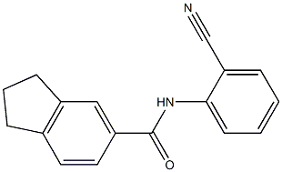 N-(2-cyanophenyl)indane-5-carboxamide 结构式