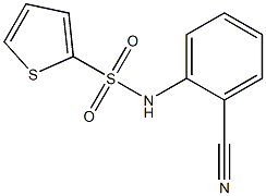 N-(2-cyanophenyl)thiophene-2-sulfonamide 结构式