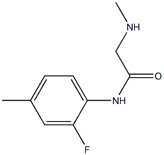 N-(2-fluoro-4-methylphenyl)-2-(methylamino)acetamide 结构式