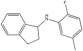 N-(2-fluoro-5-methylphenyl)-2,3-dihydro-1H-inden-1-amine 结构式