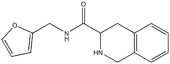 N-(2-furylmethyl)-1,2,3,4-tetrahydroisoquinoline-3-carboxamide 结构式