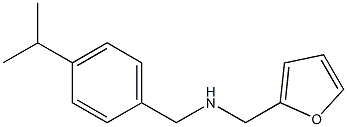 N-(2-furylmethyl)-N-(4-isopropylbenzyl)amine 结构式