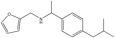 N-(2-furylmethyl)-N-[1-(4-isobutylphenyl)ethyl]amine 结构式