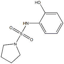 N-(2-hydroxyphenyl)pyrrolidine-1-sulfonamide 结构式