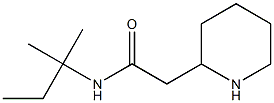 N-(2-methylbutan-2-yl)-2-(piperidin-2-yl)acetamide 结构式