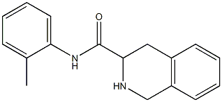 N-(2-methylphenyl)-1,2,3,4-tetrahydroisoquinoline-3-carboxamide 结构式