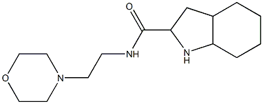 N-(2-morpholin-4-ylethyl)octahydro-1H-indole-2-carboxamide 结构式