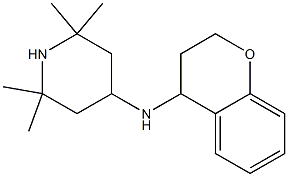 N-(3,4-dihydro-2H-1-benzopyran-4-yl)-2,2,6,6-tetramethylpiperidin-4-amine 结构式