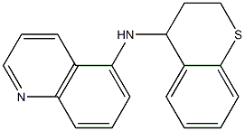 N-(3,4-dihydro-2H-1-benzothiopyran-4-yl)quinolin-5-amine 结构式