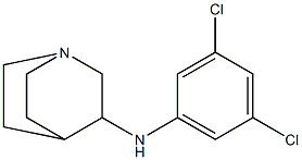 N-(3,5-dichlorophenyl)-1-azabicyclo[2.2.2]octan-3-amine 结构式