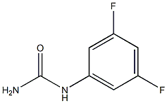 N-(3,5-difluorophenyl)urea 结构式