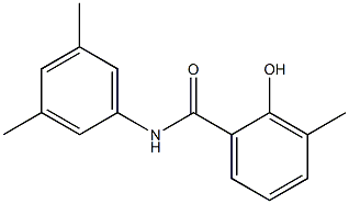 N-(3,5-dimethylphenyl)-2-hydroxy-3-methylbenzamide 结构式