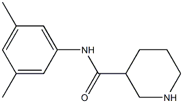 N-(3,5-dimethylphenyl)piperidine-3-carboxamide 结构式