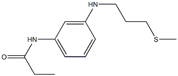 N-(3-{[3-(methylsulfanyl)propyl]amino}phenyl)propanamide 结构式