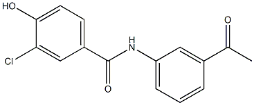 N-(3-acetylphenyl)-3-chloro-4-hydroxybenzamide 结构式