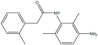 N-(3-amino-2,6-dimethylphenyl)-2-(2-methylphenyl)acetamide 结构式