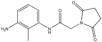 N-(3-amino-2-methylphenyl)-2-(2,5-dioxopyrrolidin-1-yl)acetamide 结构式