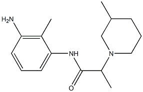 N-(3-amino-2-methylphenyl)-2-(3-methylpiperidin-1-yl)propanamide 结构式
