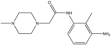 N-(3-amino-2-methylphenyl)-2-(4-methylpiperazin-1-yl)acetamide 结构式