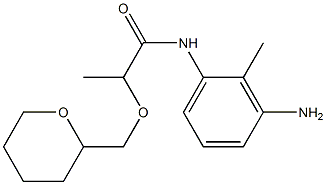 N-(3-amino-2-methylphenyl)-2-(oxan-2-ylmethoxy)propanamide 结构式