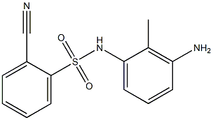 N-(3-amino-2-methylphenyl)-2-cyanobenzene-1-sulfonamide 结构式