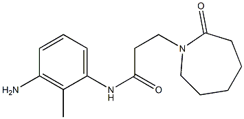 N-(3-amino-2-methylphenyl)-3-(2-oxoazepan-1-yl)propanamide 结构式