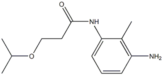 N-(3-amino-2-methylphenyl)-3-(propan-2-yloxy)propanamide 结构式