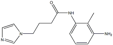 N-(3-amino-2-methylphenyl)-4-(1H-imidazol-1-yl)butanamide 结构式