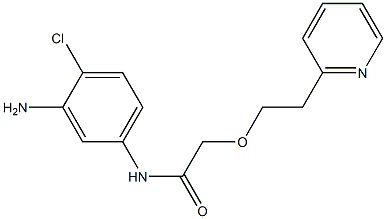 N-(3-amino-4-chlorophenyl)-2-[2-(pyridin-2-yl)ethoxy]acetamide 结构式