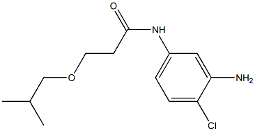 N-(3-amino-4-chlorophenyl)-3-(2-methylpropoxy)propanamide 结构式