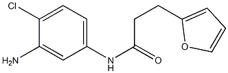 N-(3-amino-4-chlorophenyl)-3-(furan-2-yl)propanamide 结构式