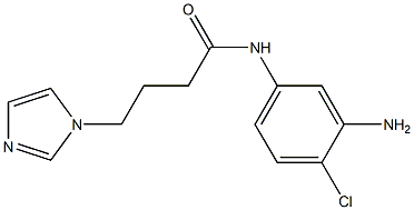 N-(3-amino-4-chlorophenyl)-4-(1H-imidazol-1-yl)butanamide 结构式