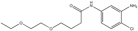N-(3-amino-4-chlorophenyl)-4-(2-ethoxyethoxy)butanamide 结构式