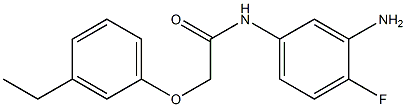 N-(3-amino-4-fluorophenyl)-2-(3-ethylphenoxy)acetamide 结构式