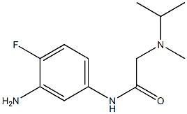 N-(3-amino-4-fluorophenyl)-2-[isopropyl(methyl)amino]acetamide 结构式