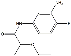 N-(3-amino-4-fluorophenyl)-2-ethoxypropanamide 结构式