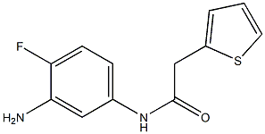 N-(3-amino-4-fluorophenyl)-2-thien-2-ylacetamide 结构式