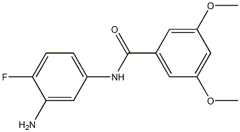 N-(3-amino-4-fluorophenyl)-3,5-dimethoxybenzamide 结构式