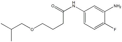 N-(3-amino-4-fluorophenyl)-4-(2-methylpropoxy)butanamide 结构式
