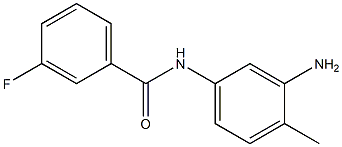 N-(3-amino-4-methylphenyl)-3-fluorobenzamide 结构式