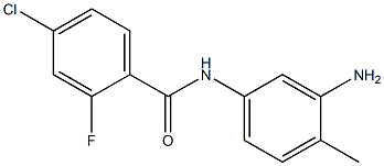 N-(3-amino-4-methylphenyl)-4-chloro-2-fluorobenzamide 结构式