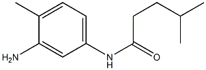 N-(3-amino-4-methylphenyl)-4-methylpentanamide 结构式