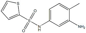 N-(3-amino-4-methylphenyl)thiophene-2-sulfonamide 结构式