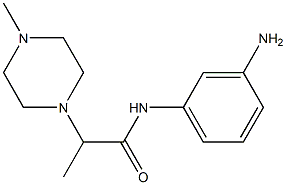 N-(3-aminophenyl)-2-(4-methylpiperazin-1-yl)propanamide 结构式