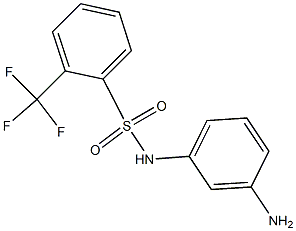 N-(3-aminophenyl)-2-(trifluoromethyl)benzene-1-sulfonamide 结构式