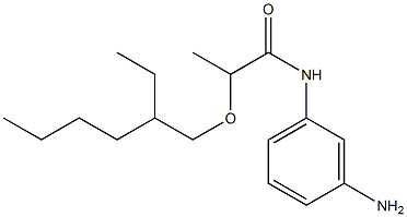 N-(3-aminophenyl)-2-[(2-ethylhexyl)oxy]propanamide 结构式