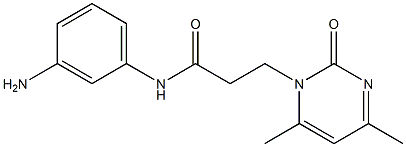 N-(3-aminophenyl)-3-(4,6-dimethyl-2-oxopyrimidin-1(2H)-yl)propanamide 结构式