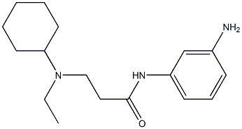 N-(3-aminophenyl)-3-[cyclohexyl(ethyl)amino]propanamide 结构式