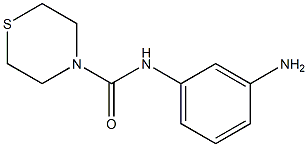 N-(3-aminophenyl)thiomorpholine-4-carboxamide 结构式